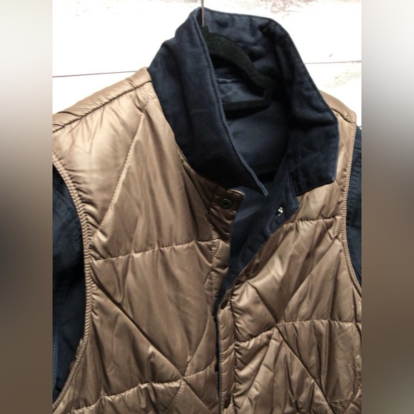 P.A.M. PAM 'PERKS AND MINI' MENS Reversible Jacket Medium Blue Brown EUC RARE - Picture 4 of 16